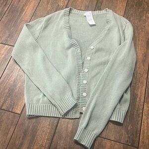 PACSUN Green cardigan